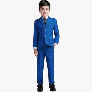 5pc Slim Fit Suit • Size 3T • Includes blazer, vest, pants, shirt + tie • EUC